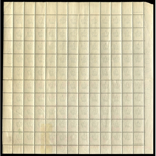 3160 - GB 1911-12 Â½d green and 1d pale carmine, complete panes of 120 SG 322, 32