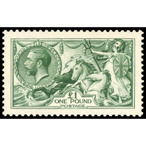 3170 - Great britain 1913 Â£1 green large part o.g