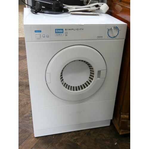 115 - A Creda simplicity table top tumble drier