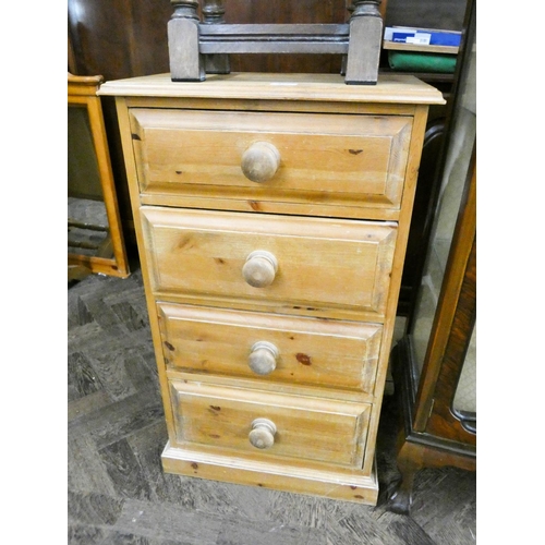 477 - A pine chest of four drawers, 20