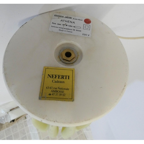 571 - Georgina Jacob Athena vintage table lamp, 67cm tall