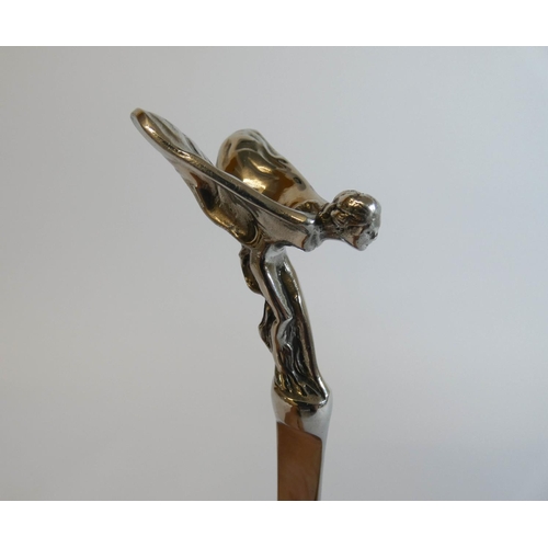 617 - Rolls Royce interest, spirit of ecstasy mounted paper knife