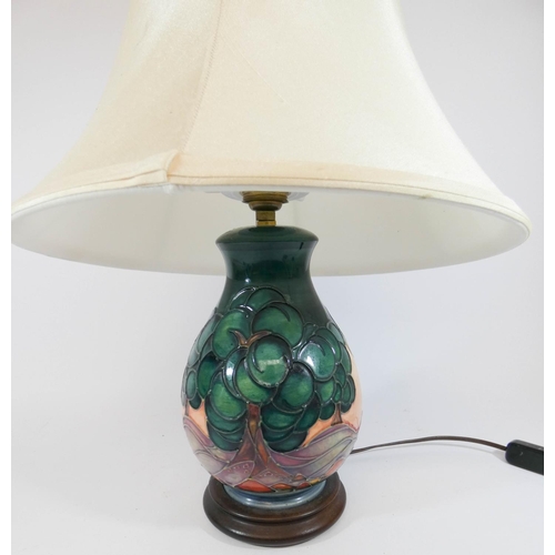 487 - A Moorcroft table lamp in the Mamoura Temple pattern