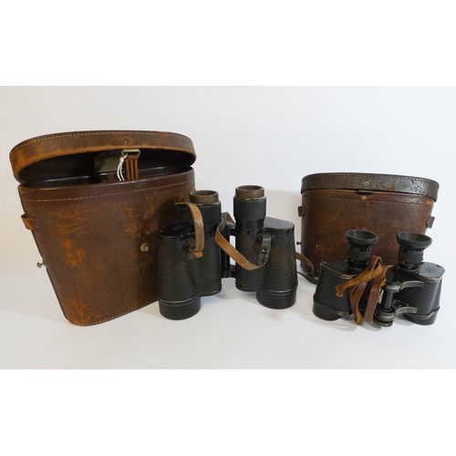 552 - Two pairs of Carl Zeiss binoculars both in leather cases