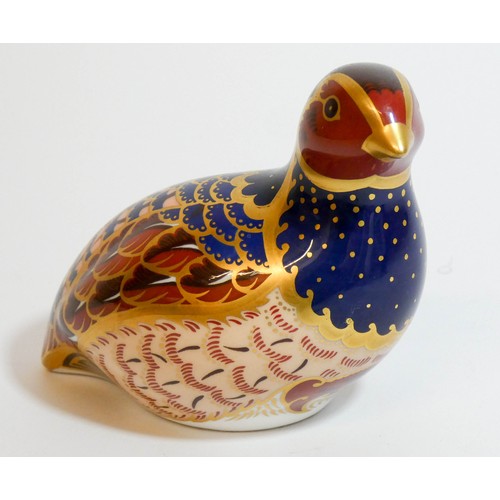 466 - Royal Crown Derby Limited Edition partridge paperweight