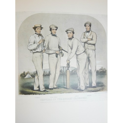 464 - The Noblest Game by John Arlott - A book of spy cricketing prints together with collectable crickete... 