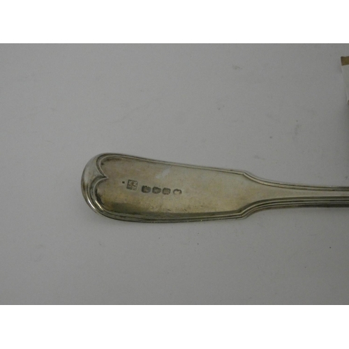 593 - Georgian silver basting spoon, London 1817, 5.5 troy ounces