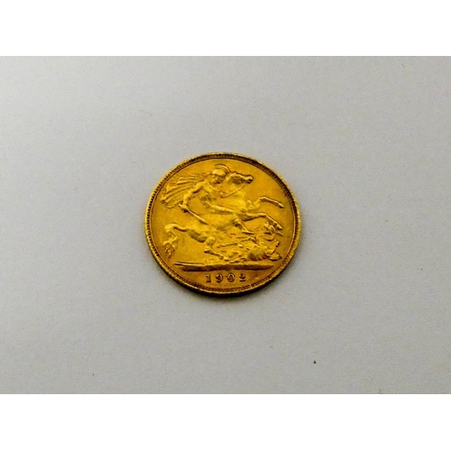 670 - A Half Gold Sovereign - 1902