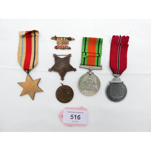 516 - A lot of medals to include the American Civil War Veterans medal, The German eastern Front medal and... 