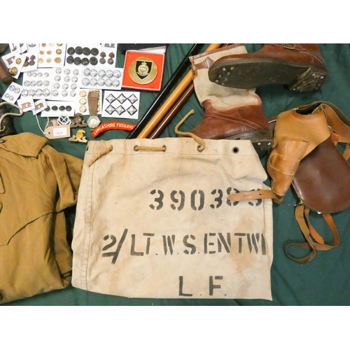 620 - A large collection of military items and equipment belonging to 390383 2nd Lieutenant, later Captain... 