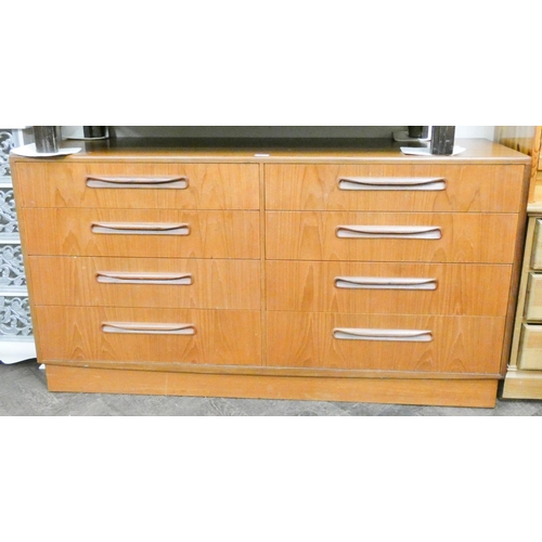 20 - A GPlan teak chest of eight drawers, 55