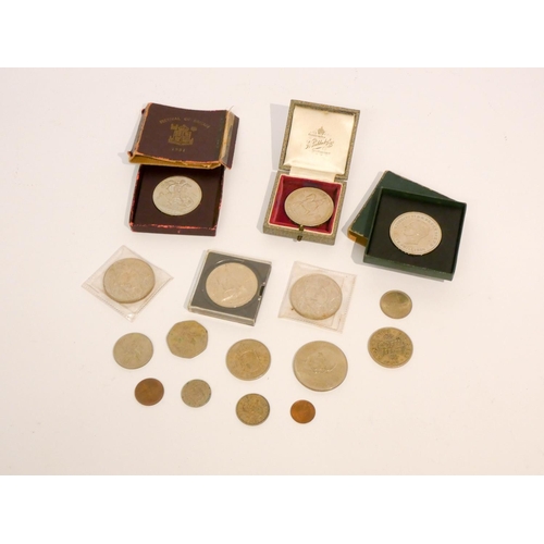 83 - Various crowns and other coins