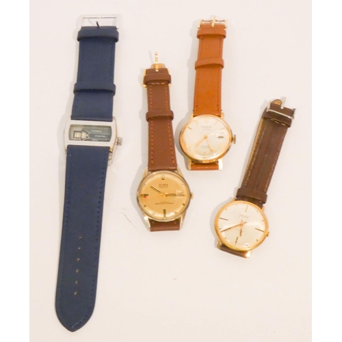 90 - Four various gent's wristwatches, all working