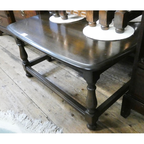 108 - A square Ercol oak coffee table