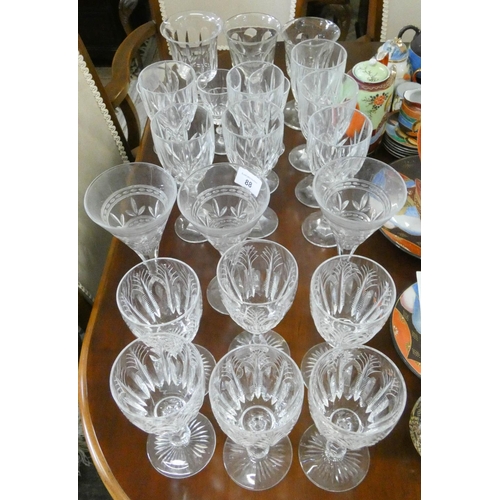 88 - A quantity of assorted drinking glasses