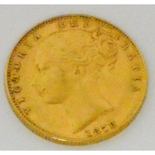 603 - Victorian gold sovereign, shield back Sydney mint - 1878