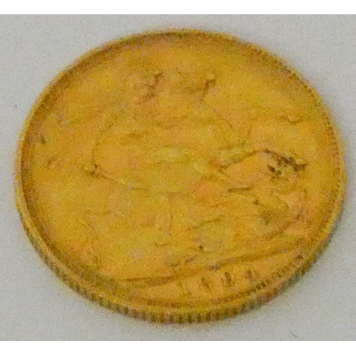 606 - Victorian gold sovereign - 1894