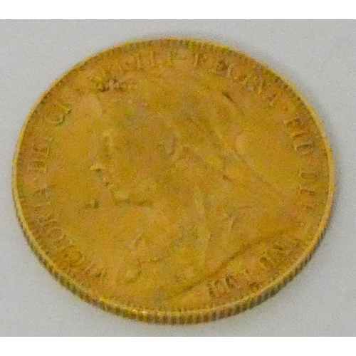 608 - Victorian gold sovereign 1898