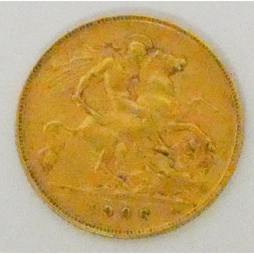 609 - Edward VII Half Gold sovereign - 1906