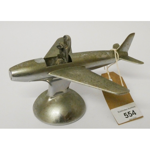 554 - A Dunhill jet plane cigarette lighter, 6