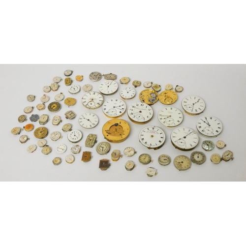 557 - A quantity of assorted pocket watch parts