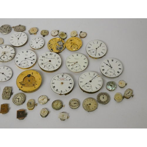 557 - A quantity of assorted pocket watch parts