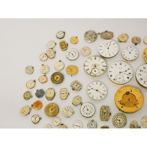 557 - A quantity of assorted pocket watch parts