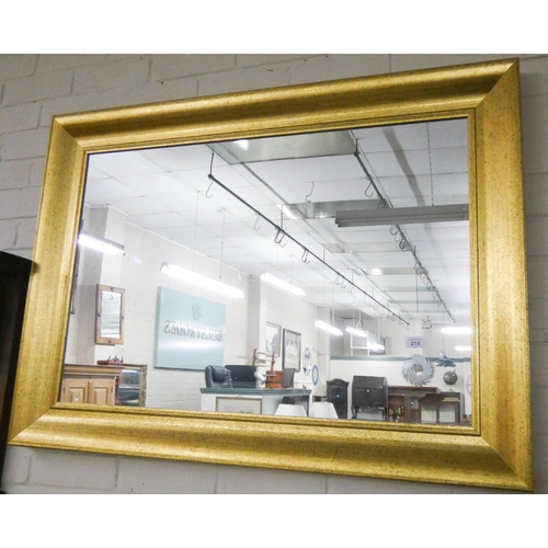 215 - Large wall mirror in gilt frame