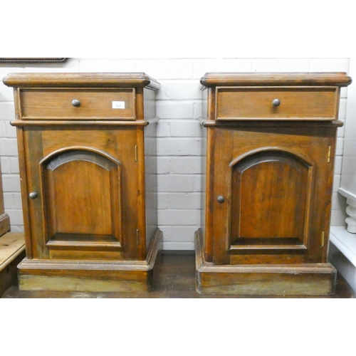 223 - Pair of Victorian style mahogany bedside cabinets