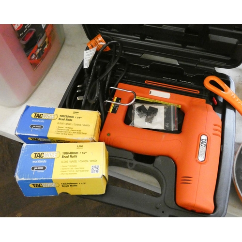 395 - Tacwise electric nail gun with two boxes of nails