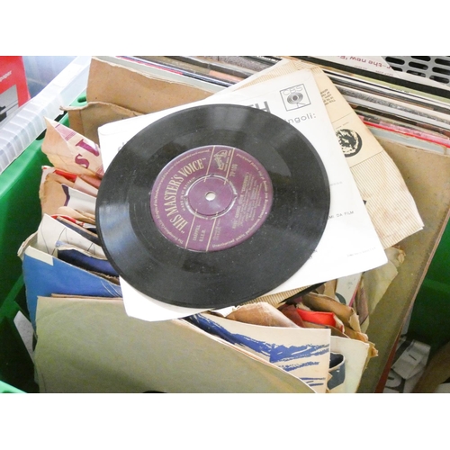 396 - Large quantity of '78' vinyl records with some other vinyl LP records