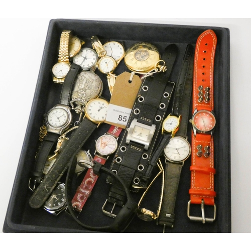 85 - A quantity of assorted watches