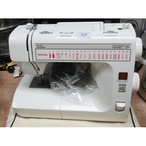 322 - A Toyota electric control sewing machine