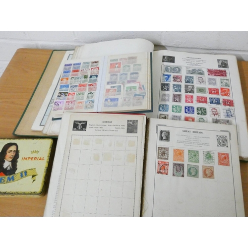 80 - A quantity of assorted old postage stamps etc