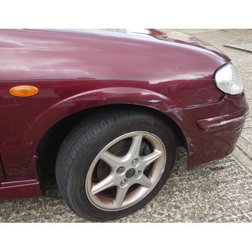 280 - Deceased estate sale - 2002 registered Nissan Almera in red, petrol car - MOT expired in 2018, is in... 