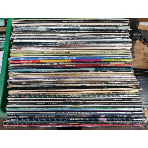 301 - A box of vinyl LP records to include, Paul McCartney, Tina Turner, Free, Phil Collins, al Green, Ran... 