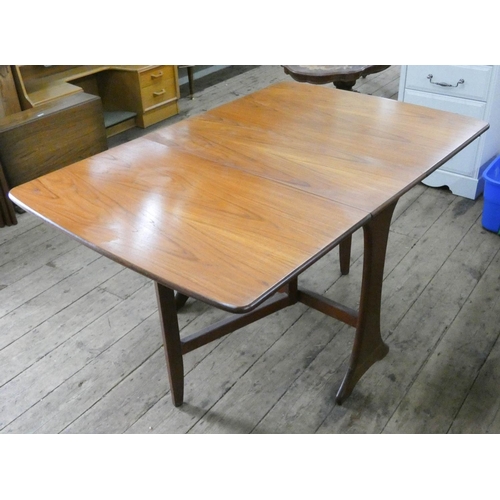 68 - A modern GPlan teak drop leaf dining table. 3' wide