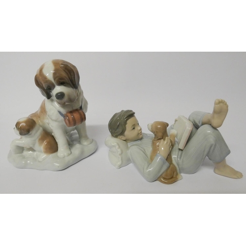 506 - Two pieces of Lladro 'Babysitting' and 'Shall I read you a story', both with original boxes