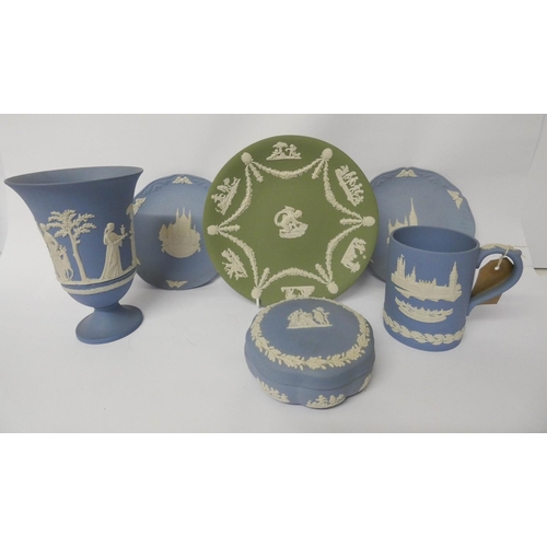 510 - A collection of Wedgwood Jasper ware