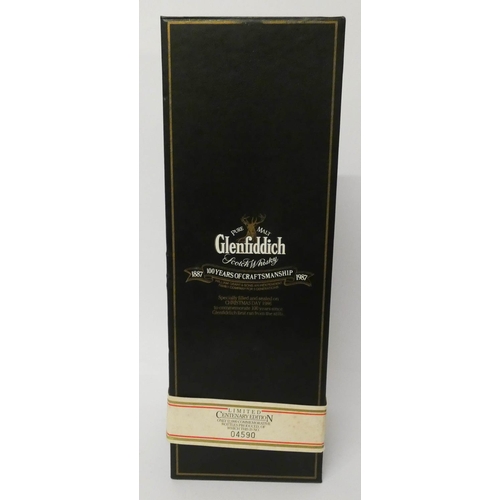 526 - A bottle of Glenfiddich Centenary Celebration Pure Malt Scotch Whisky, Limited Edition with certific... 