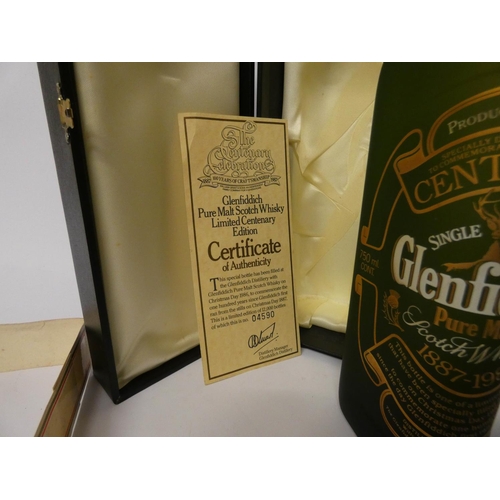 526 - A bottle of Glenfiddich Centenary Celebration Pure Malt Scotch Whisky, Limited Edition with certific... 