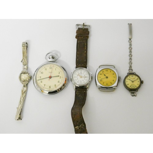 344 - A collection of vintage watches to include Olympic, Cyma, Thomas Russell etc.