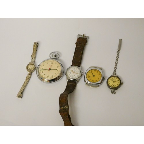 344 - A collection of vintage watches to include Olympic, Cyma, Thomas Russell etc.