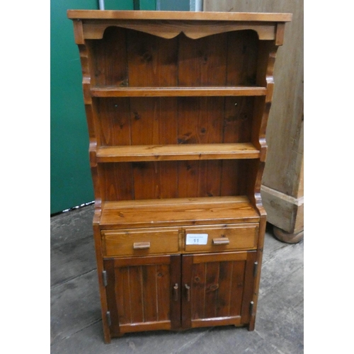 11 - A miniature pine dresser, 22