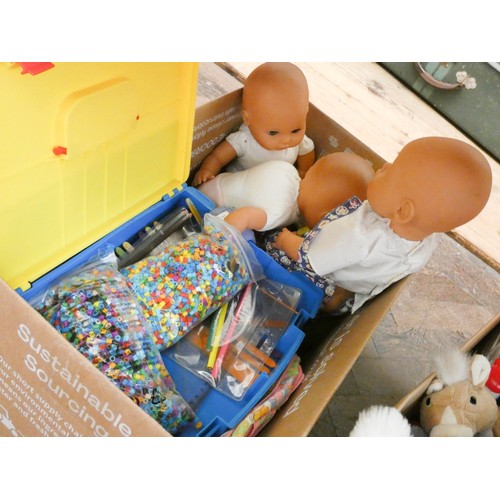 773 - Two large boxes of children's toys etc