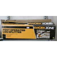 A Workzone foot operated log splitter