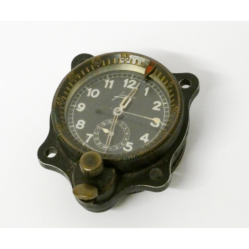 513 - A 1930's German Luftwaffe Junghans aircraft cockpit clock - Version 1