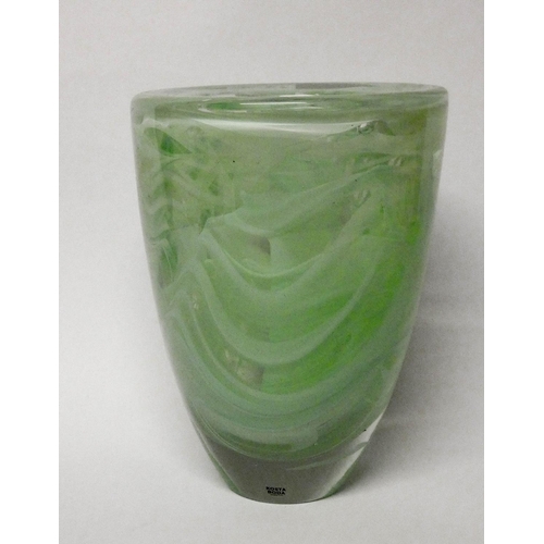 514 - Kosta Boda Swedish Art Glass vase with original box, height 19cms...