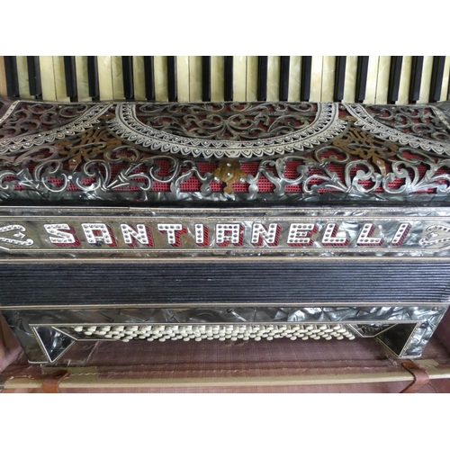 68 - A Santianelli piano accordion in case