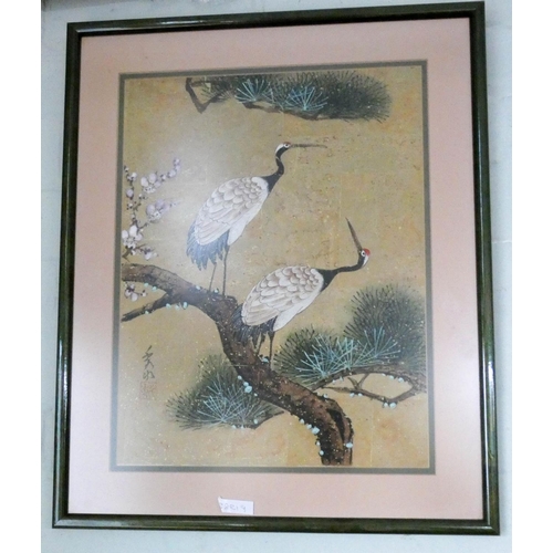 116 - Six assorted framed Japanese prints, birds, flowers etc